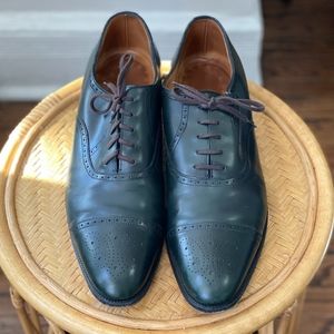 John Lobb Saunton Bracken Misty green oxford